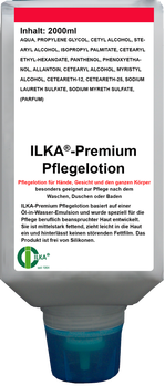 ILKA-Premium Pflegelotion flegelotion für Hände, Gesicht und den ganzen Körper besonders geeignet zur Pflege nach dem Waschen, Duschen oder Baden